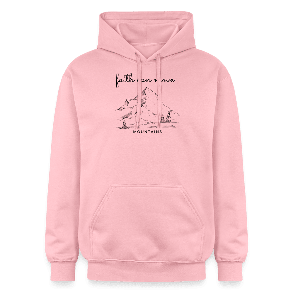 Faith can move Mountains Unisex Softstyle® Midweight Hoodie - Hellrosa