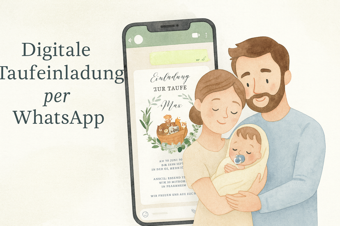 Einladung zur Taufe per WhatsApp – persönliche, digitale Vorlagen + Beispieltexte