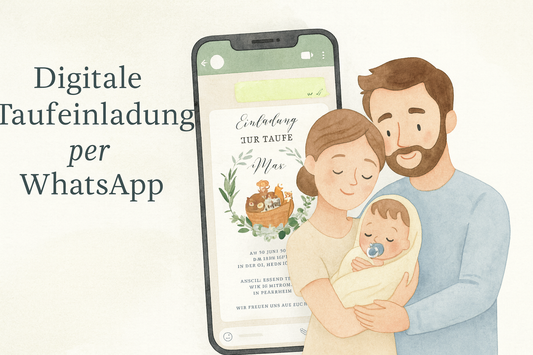 Einladung zur Taufe per WhatsApp – persönliche, digitale Vorlagen + Beispieltexte