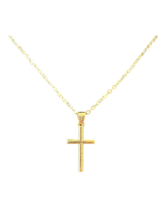 Halskette mit Kreuzanhänger gold - Katholisch-Shop